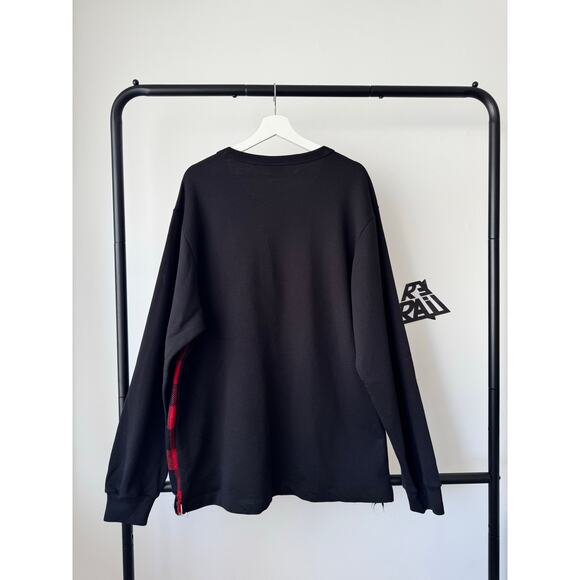 Dries Van Noten Black and Red Plaid Heavy Sweater - Picture 2 of 5